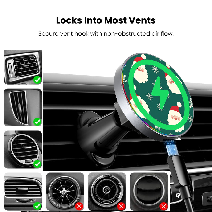 MyBat Design Lab Magnetic Wireless Charging Vent Mount - Black - Jolly Saint Nick - MCGWIRC21BK-271-7.jpg