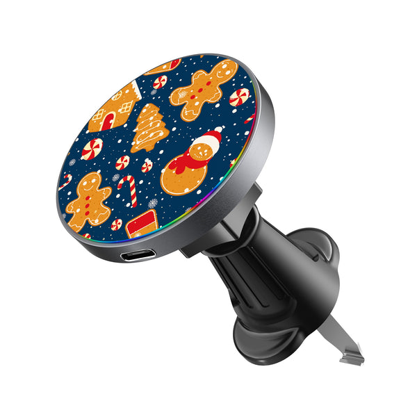 MyBat Design Lab Magnetic Wireless Charging Vent Mount - Black - Gingerbread Cookies - MCGWIRC21BK-273-2.jpg