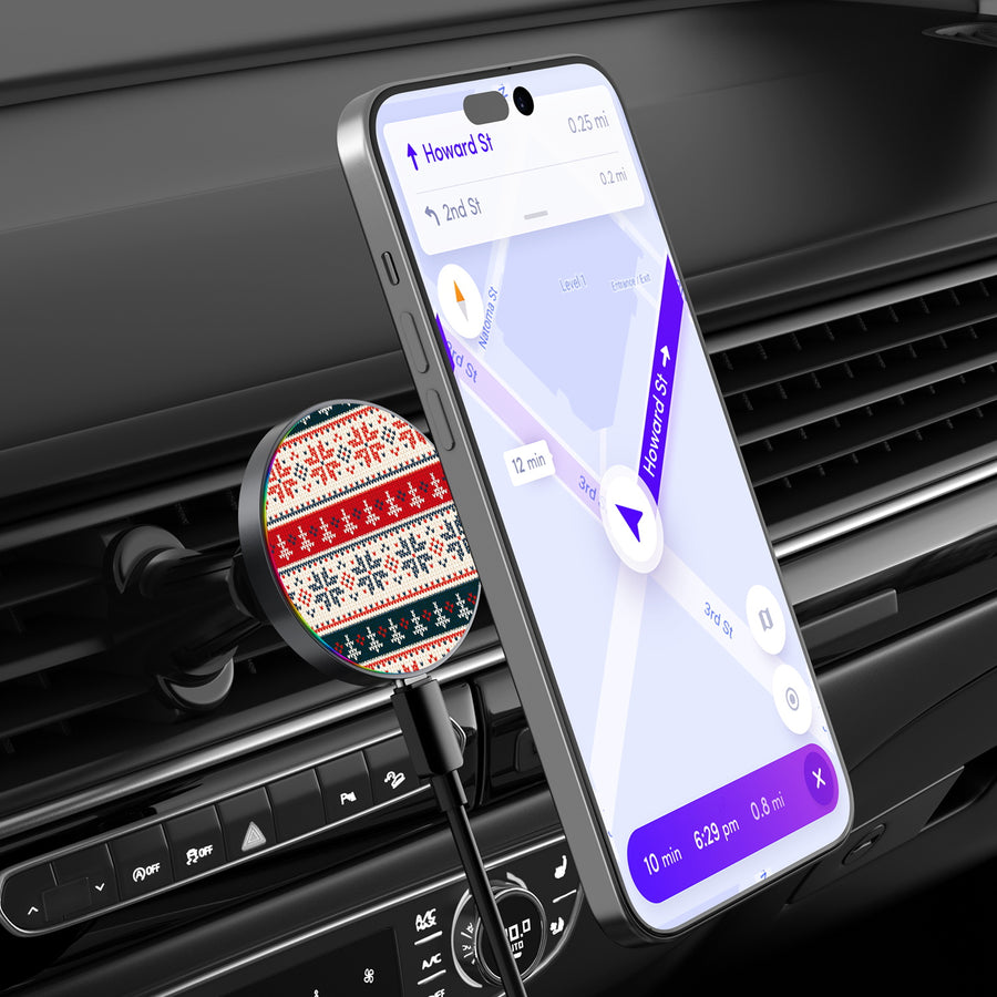 MyBat Design Lab Magnetic Wireless Charging Vent Mount - Black - Festive Flair - MCGWIRC21BK-275-3.jpg