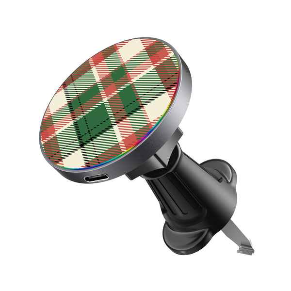 MyBat Design Lab Magnetic Wireless Charging Vent Mount - Black - Rustic Plaid - MCGWIRC21BK-293-2.jpg