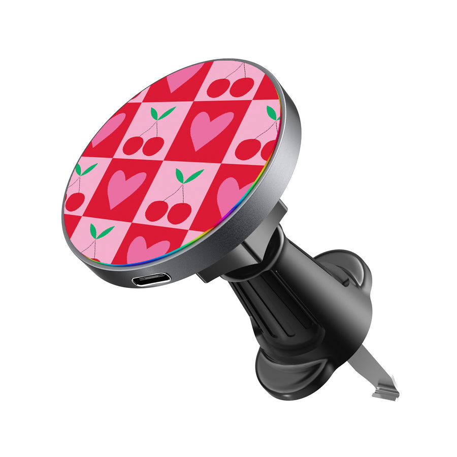 MyBat Design Lab Magnetic Wireless Charging Vent Mount - Black - Cherry Hearts - MCGWIRC21BK-334-2.jpg