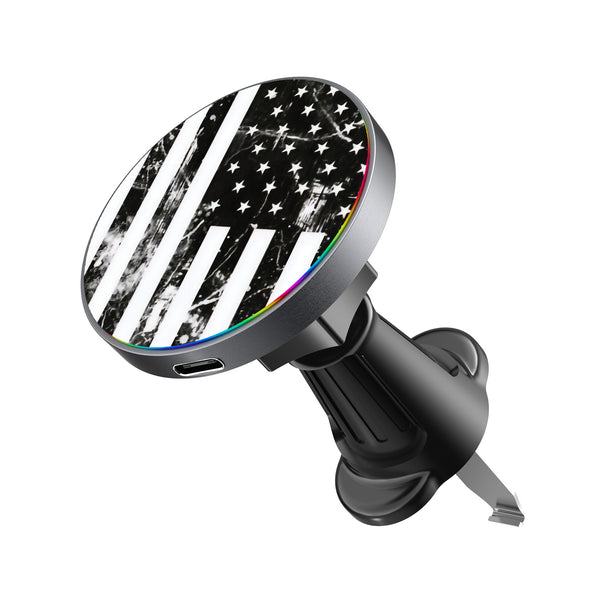 MyBat Design Lab Magnetic Wireless Charging Vent Mount - Black - Distress US Flag - MCGWIRC21BK-344-2.jpg