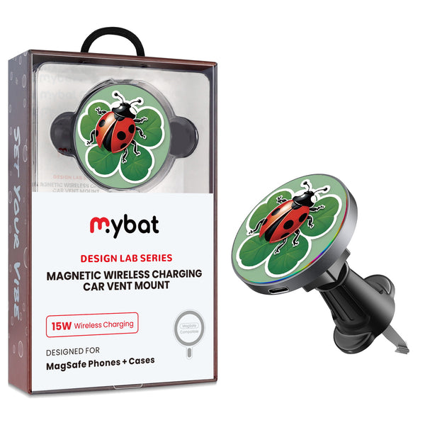 MyBat Design Lab Magnetic Wireless Charging Vent Mount - Black - Ladybug Luck - MCGWIRC21BK-373-1.jpg