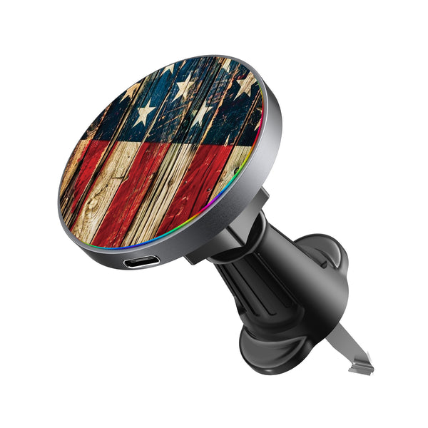 MyBat Design Lab Magnetic Wireless Charging Vent Mount - Black - US Painted Flag - MCGWIRC21BK-381-2.jpg