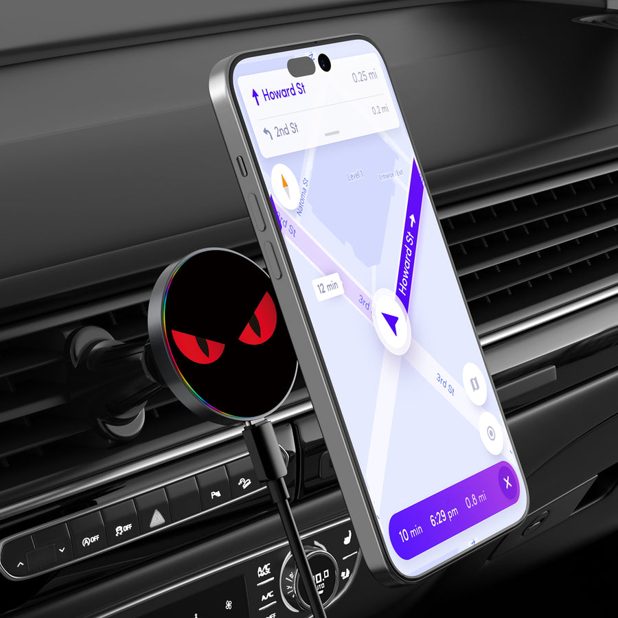 MyBat Design Lab Magnetic Wireless Charging Vent Mount - Black - Red Eyes - MCGWIRC21BK-400-3.jpg