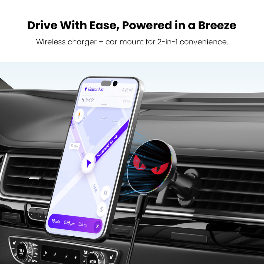 MyBat Design Lab Magnetic Wireless Charging Vent Mount - Black - Red Eyes - MCGWIRC21BK-400-4.jpg