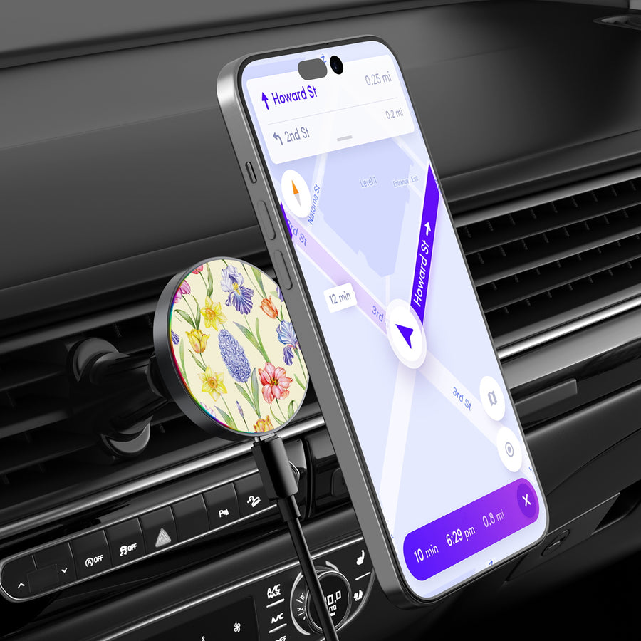 MyBat Design Lab Magnetic Wireless Charging Vent Mount - Black - Spring Has Sprung - MCGWIRC21BK-467-3.jpg