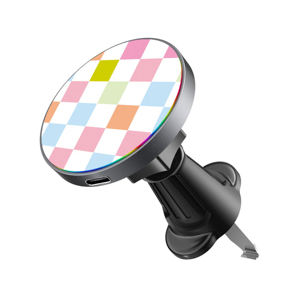 MyBat Design Lab Magnetic Wireless Charging Vent Mount - Black - Pastel Check - MCGWIRC21BK-480-2.jpg