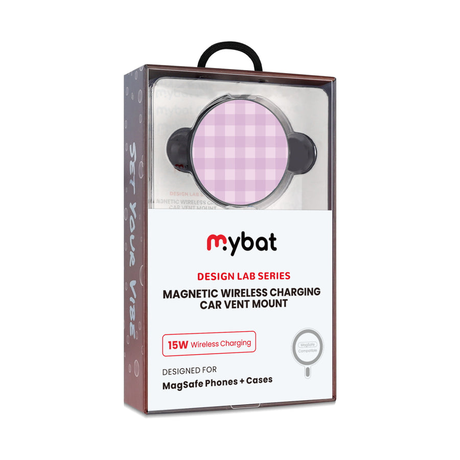 MyBat Design Lab Magnetic Wireless Charging Vent Mount - Black - Purple Plaid - MCGWIRC21BK-483-10.jpg