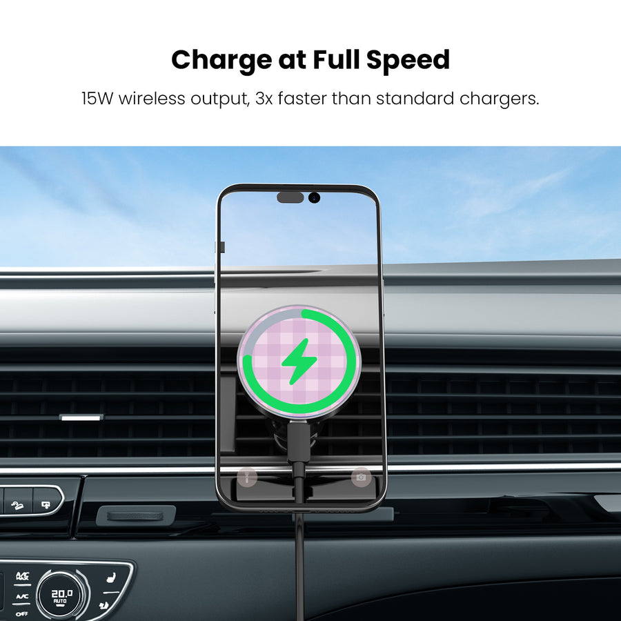 MyBat Design Lab Magnetic Wireless Charging Vent Mount - Black - Purple Plaid - MCGWIRC21BK-483-5.jpg