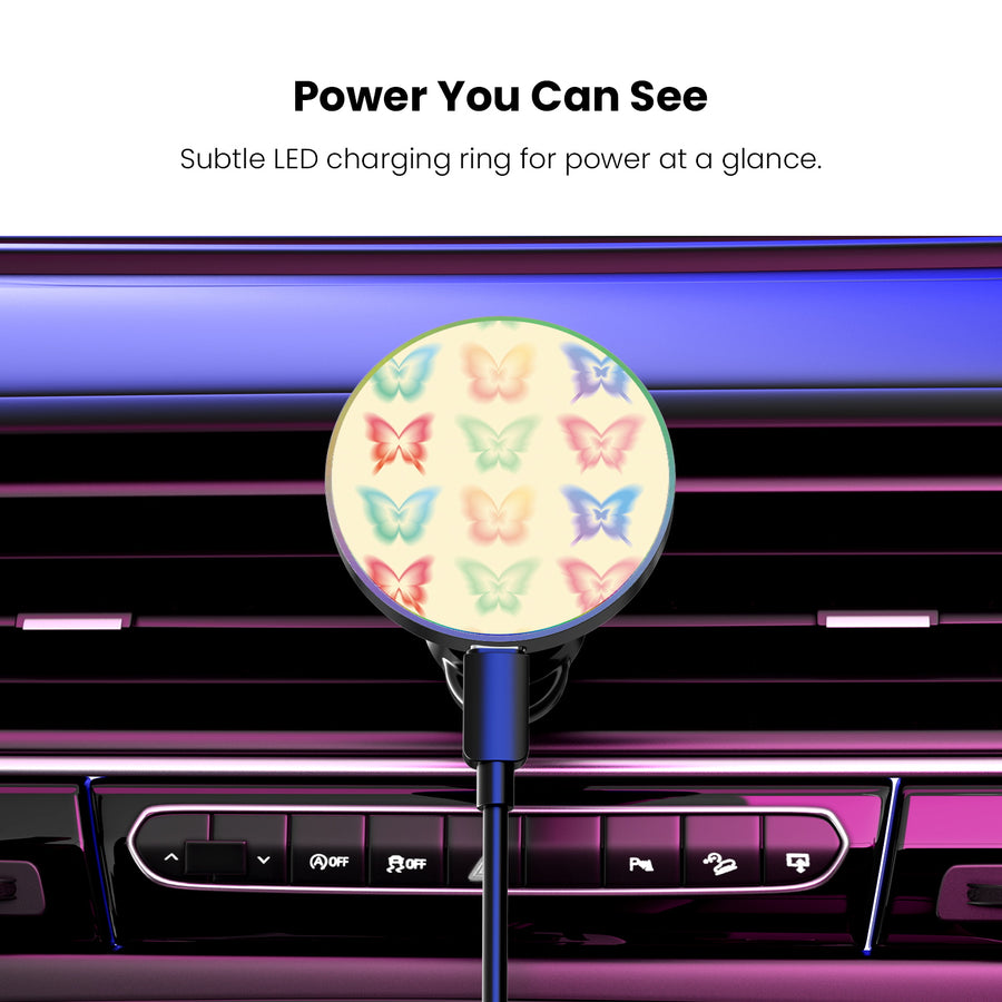 MyBat Design Lab Magnetic Wireless Charging Vent Mount - Black - Technicolor Butterflies - MCGWIRC21BK-487-8.jpg