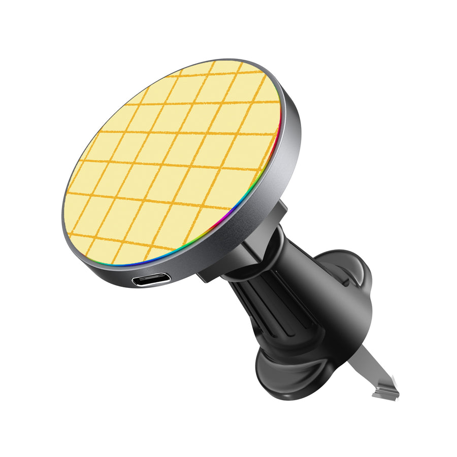 MyBat Design Lab Magnetic Wireless Charging Vent Mount - Black - Butter Plaid - MCGWIRC21BK-498-2.jpg