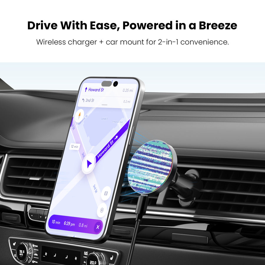 MyBat Design Lab Magnetic Wireless Charging Vent Mount - Black - Saltwater Streak - MCGWIRC21BK-503-4.jpg