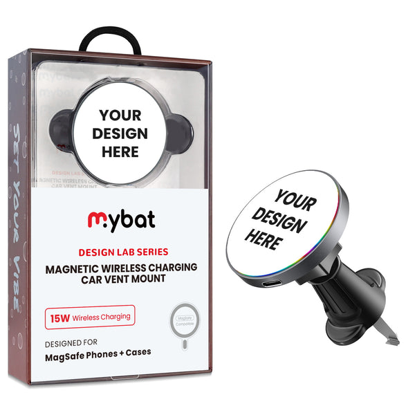 MyBat Design Lab Magnetic Wireless Charging Vent Mount - Black - Custom Prints Only (No Blanks) - MCGWIRC21BK-CC-1.jpg
