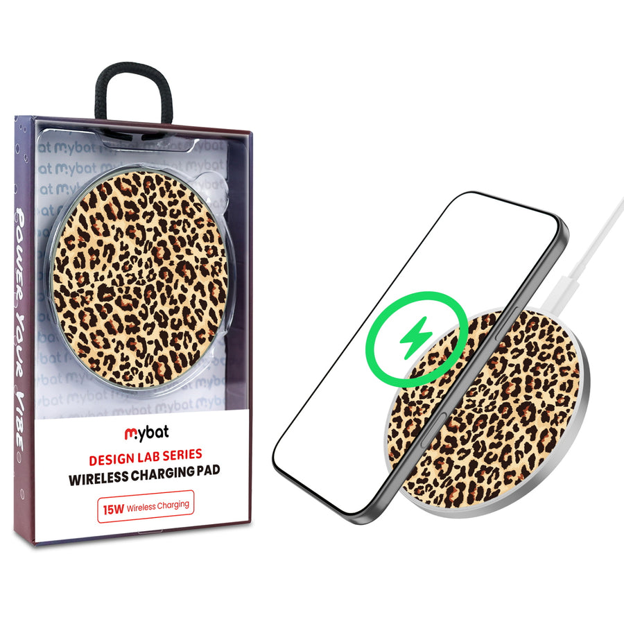 MyBat Design Lab Series Wireless Charging Pad - Silver - Leopard Print - MCGWIRC22SL-005-1.jpg