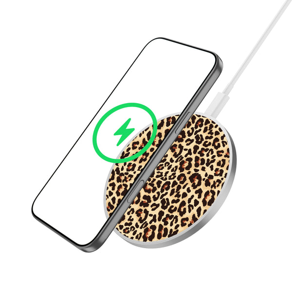 MyBat Design Lab Series Wireless Charging Pad - Silver - Leopard Print - MCGWIRC22SL-005-2.jpg