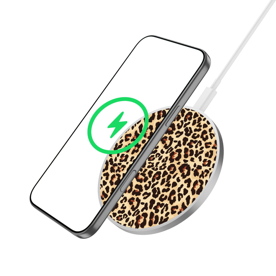 MyBat Design Lab Series Wireless Charging Pad - Silver - Leopard Print - MCGWIRC22SL-005-2.jpg