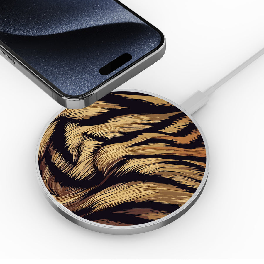 MyBat Design Lab Series Wireless Charging Pad - Silver - Tiger Fur - MCGWIRC22SL-006-4.jpg