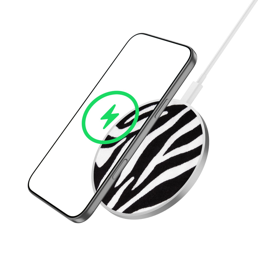 MyBat Design Lab Series Wireless Charging Pad - Silver - Zebra Print - MCGWIRC22SL-009-2.jpg