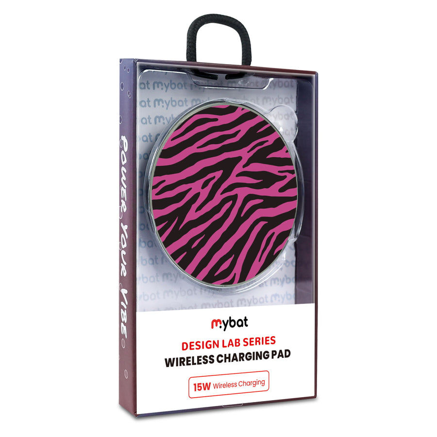 MyBat Design Lab Series Wireless Charging Pad - Silver - Pink Zebra Print - MCGWIRC22SL-010-9.jpg