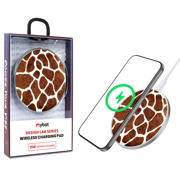 MyBat Design Lab Series Wireless Charging Pad - Silver - Giraffe spots - MCGWIRC22SL-012-1.jpg
