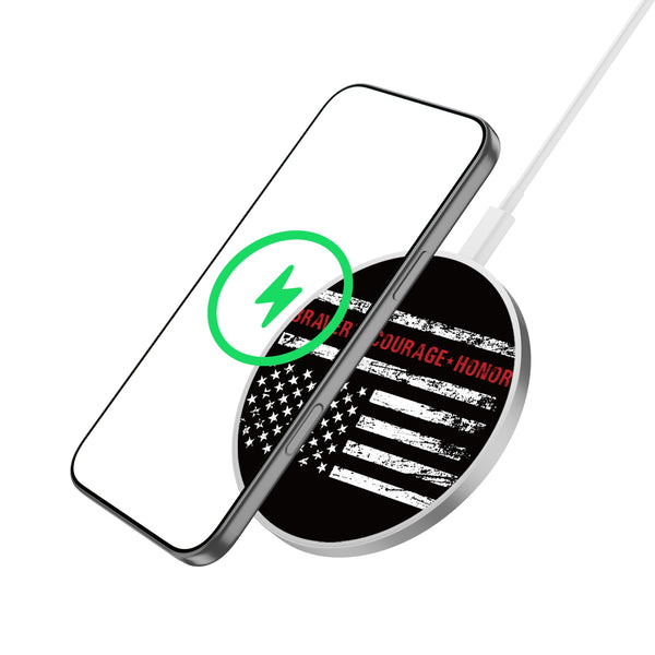 MyBat Design Lab Series Wireless Charging Pad - Silver - Firefighter Flag - MCGWIRC22SL-041-2.jpg