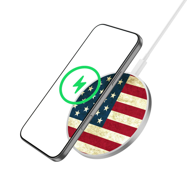 MyBat Design Lab Series Wireless Charging Pad - Silver - American Flag - MCGWIRC22SL-043-2.jpg