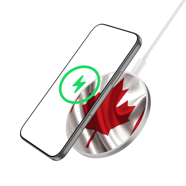 MyBat Design Lab Series Wireless Charging Pad - Silver - Canadian Flag - MCGWIRC22SL-044-2.jpg