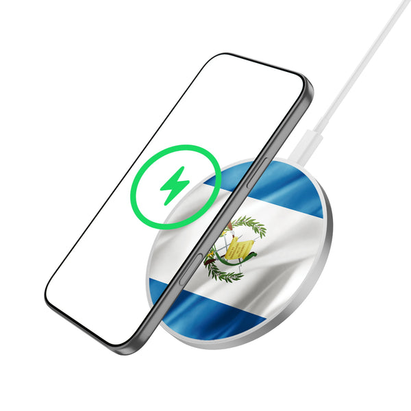 MyBat Design Lab Series Wireless Charging Pad - Silver - Guatemalan Flag - MCGWIRC22SL-045-2.jpg