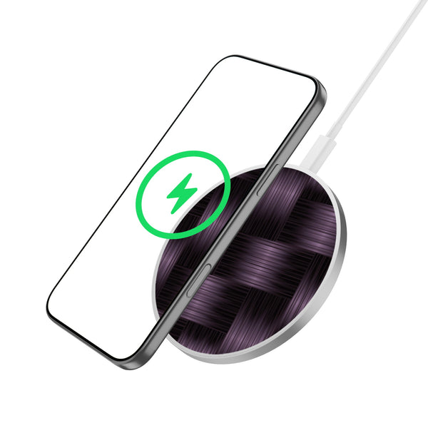 MyBat Design Lab Series Wireless Charging Pad - Silver - Woven Carbon Fiber - MCGWIRC22SL-085-2.jpg