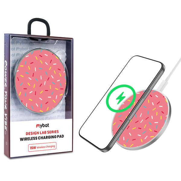 MyBat Design Lab Series Wireless Charging Pad - Silver - Sprinkles - MCGWIRC22SL-099-1.jpg