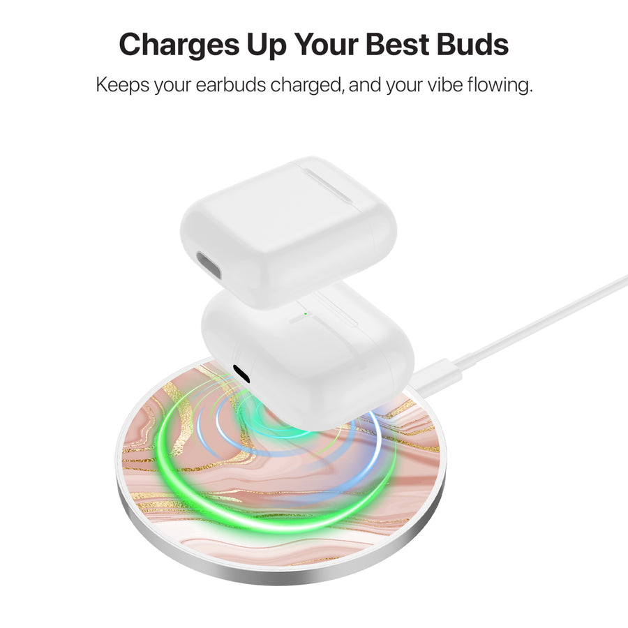 MyBat Design Lab Series Wireless Charging Pad - Silver - Pink Marble - MCGWIRC22SL-107-6.jpg
