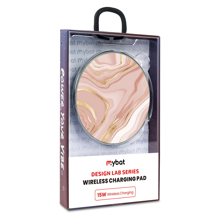 MyBat Design Lab Series Wireless Charging Pad - Silver - Pink Marble - MCGWIRC22SL-107-9.jpg
