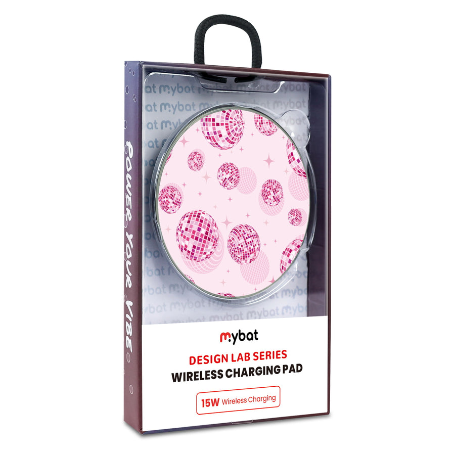 MyBat Design Lab Series Wireless Charging Pad - Silver - Disco Balls - MCGWIRC22SL-109-9.jpg