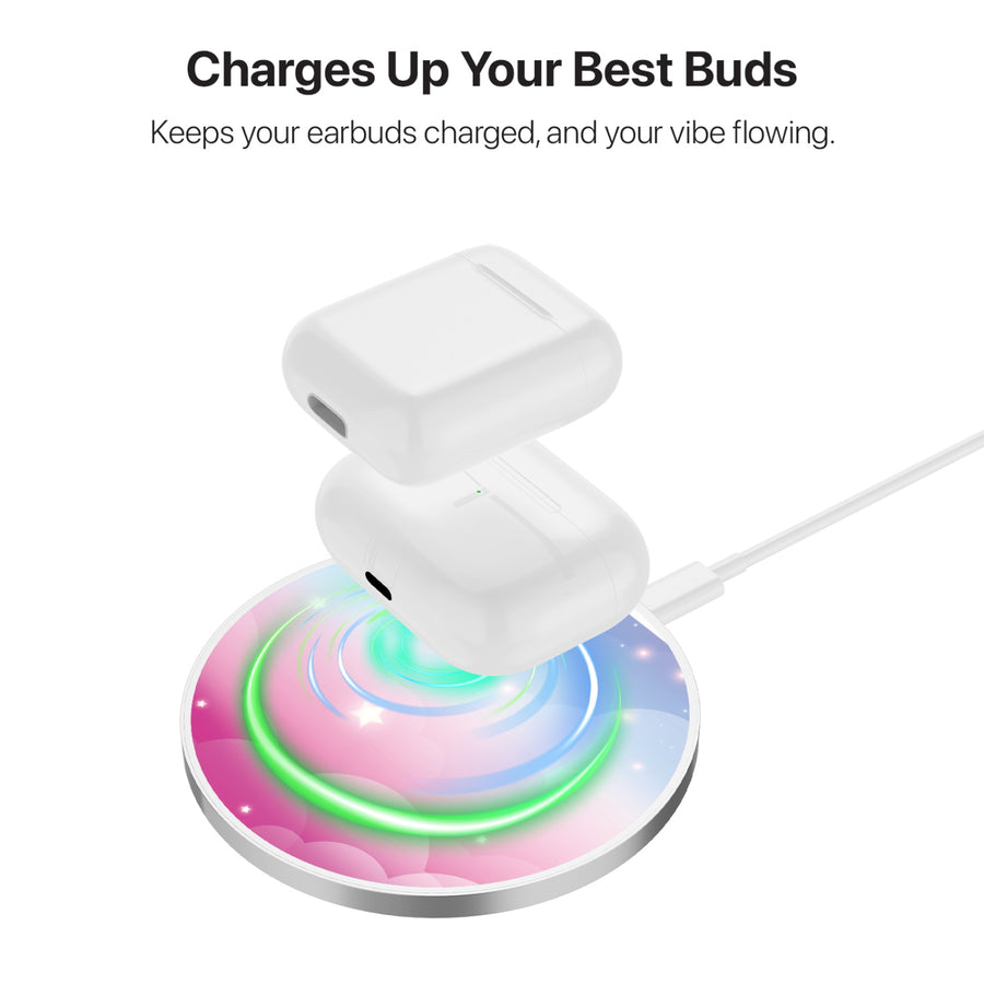 MyBat Design Lab Series Wireless Charging Pad - Silver - Clouds & Stars - MCGWIRC22SL-110-6.jpg