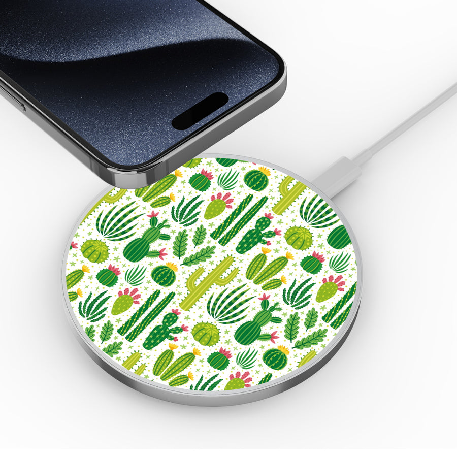 MyBat Design Lab Series Wireless Charging Pad - Silver - Succulents - MCGWIRC22SL-123-4.jpg