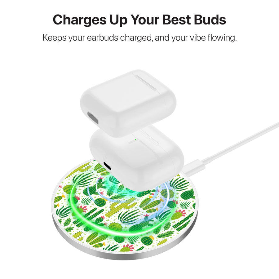 MyBat Design Lab Series Wireless Charging Pad - Silver - Succulents - MCGWIRC22SL-123-6.jpg