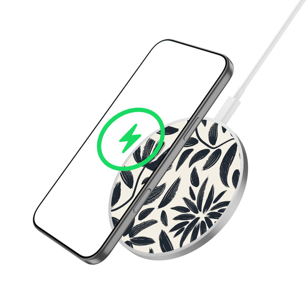 MyBat Design Lab Series Wireless Charging Pad - Silver - Vintage Floral - MCGWIRC22SL-124-2.jpg
