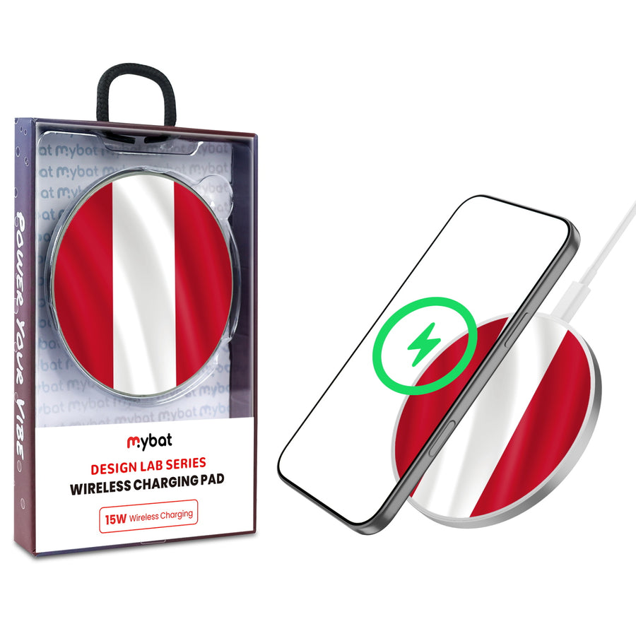 MyBat Design Lab Series Wireless Charging Pad - Silver - Austria Flag - MCGWIRC22SL-141-1.jpg