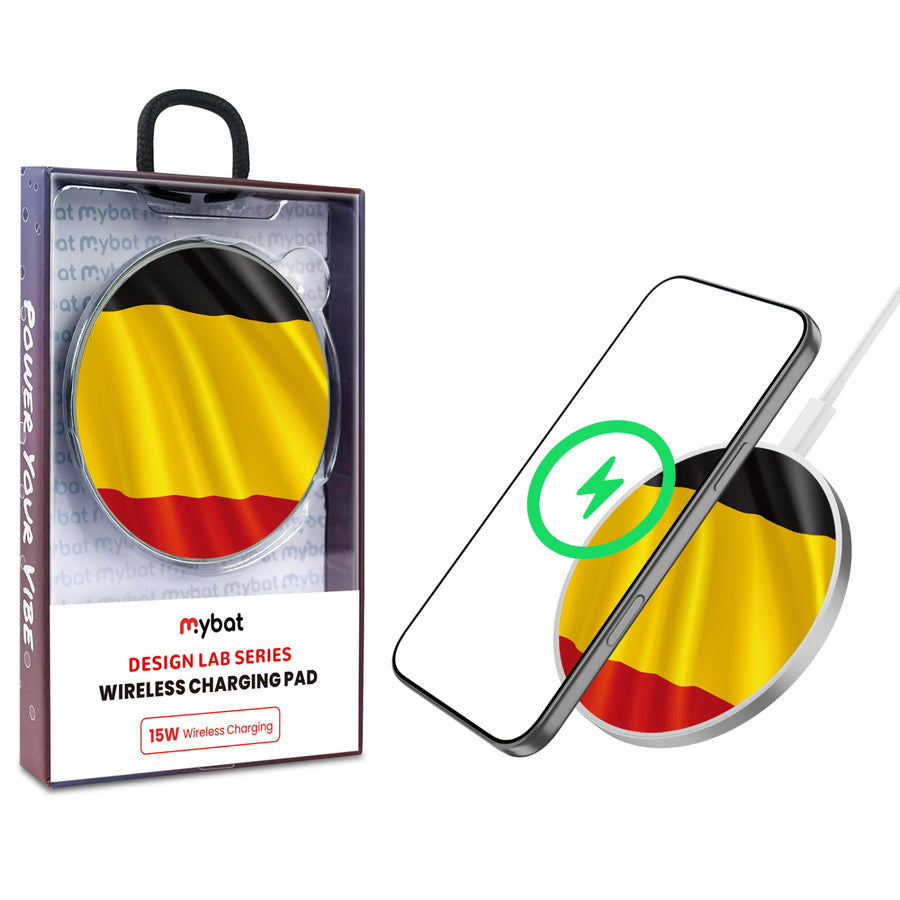 MyBat Design Lab Series Wireless Charging Pad - Silver - Belgium Flag - MCGWIRC22SL-142-1.jpg