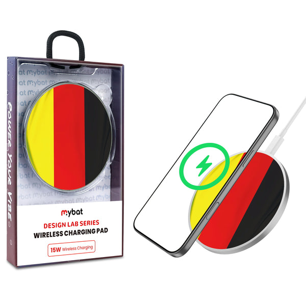 MyBat Design Lab Series Wireless Charging Pad - Silver - Germany Flag - MCGWIRC22SL-148-1.jpg