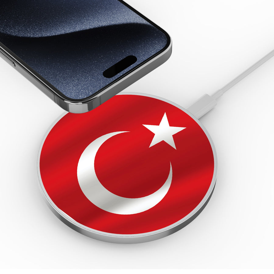 MyBat Design Lab Series Wireless Charging Pad - Silver - Turkey Flag - MCGWIRC22SL-161-4.jpg