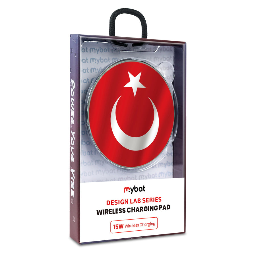 MyBat Design Lab Series Wireless Charging Pad - Silver - Turkey Flag - MCGWIRC22SL-161-9.jpg