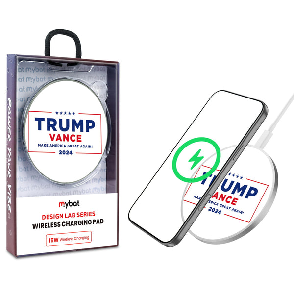MyBat Design Lab Series Wireless Charging Pad - Silver - Trump Vance 2024 - MCGWIRC22SL-206-1.jpg