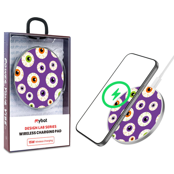 MyBat Design Lab Series Wireless Charging Pad - Silver - Frightful Eyes - MCGWIRC22SL-225-1.jpg