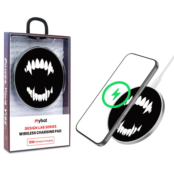 MyBat Design Lab Series Wireless Charging Pad - Silver - Vampire Fangs - MCGWIRC22SL-230-1.jpg