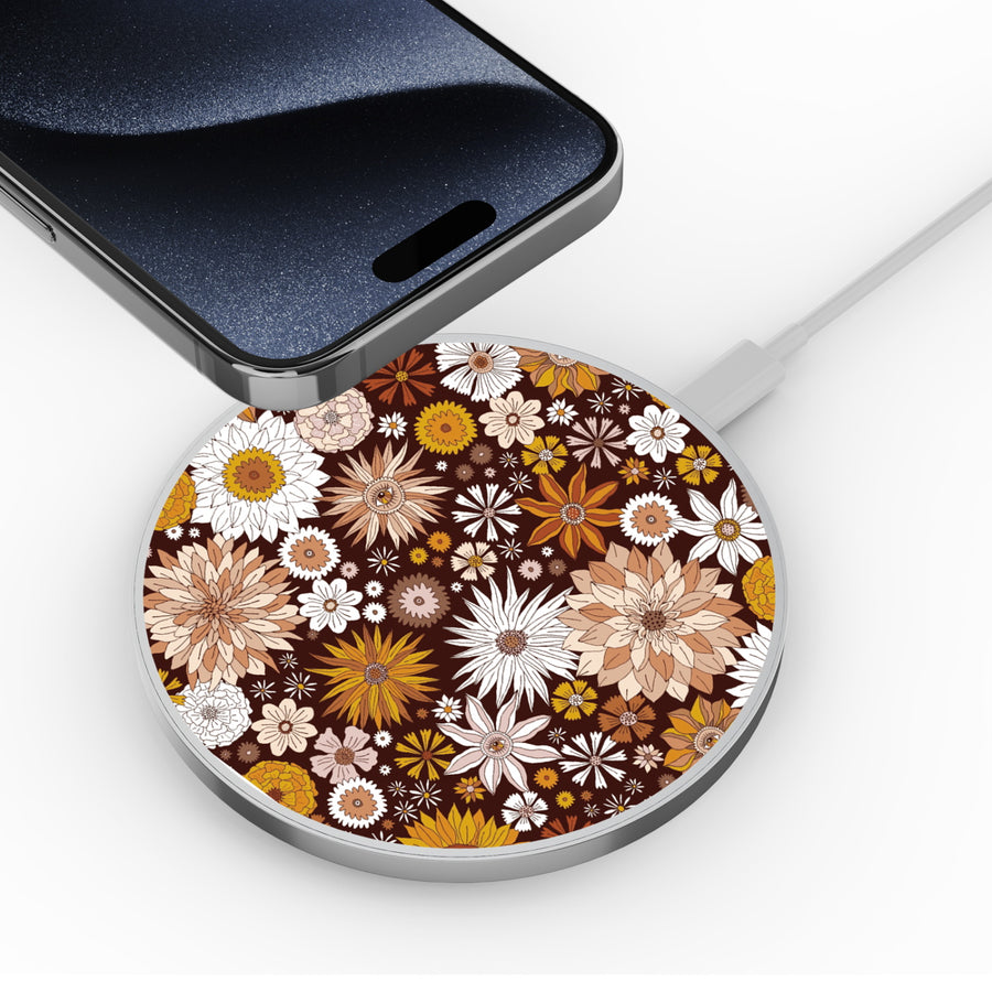 MyBat Design Lab Series Wireless Charging Pad - Silver - Autumn Florals - MCGWIRC22SL-243-4.jpg