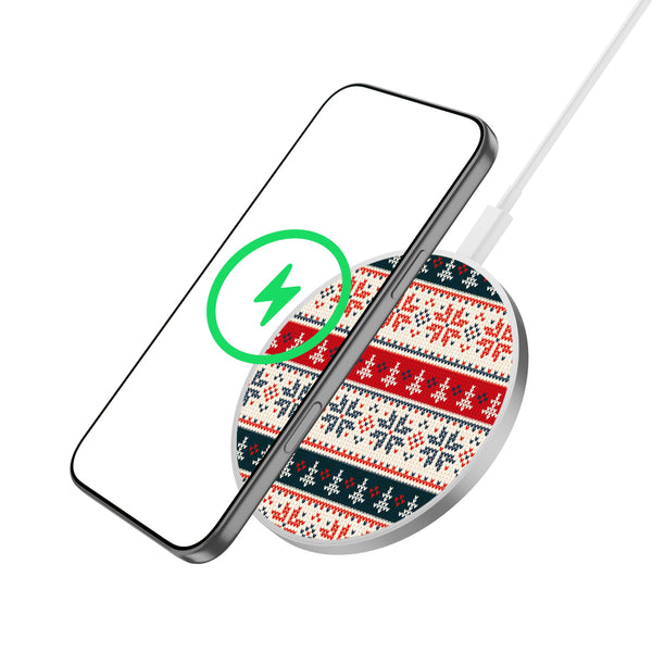 MyBat Design Lab Series Wireless Charging Pad - Silver - Festive Flair - MCGWIRC22SL-275-2.jpg