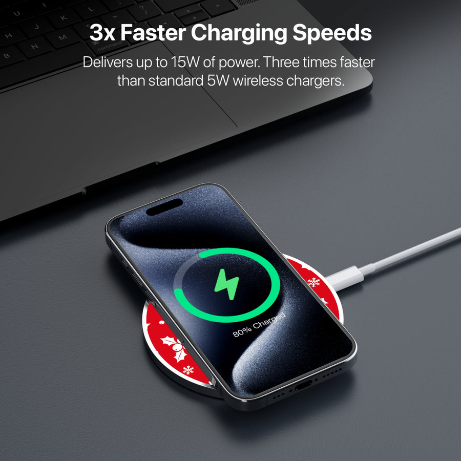 MyBat Design Lab Series Wireless Charging Pad - Silver - Merry Mistletoe - MCGWIRC22SL-290-5.jpg