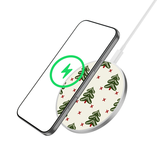 MyBat Design Lab Series Wireless Charging Pad - Silver - O Christmas Tree - MCGWIRC22SL-291-2.jpg